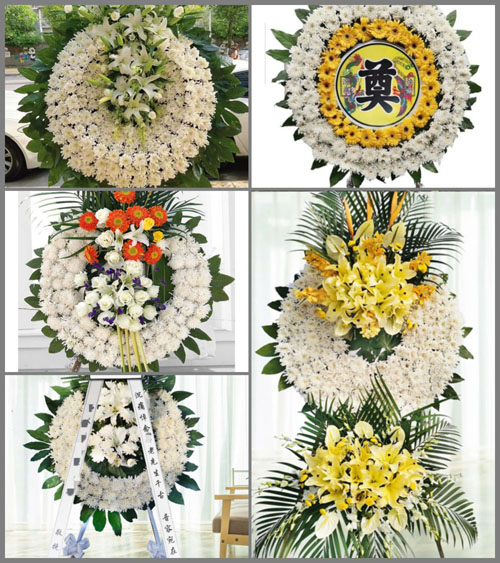 湖南永州祁阳县八宝镇大众村花圈速递
